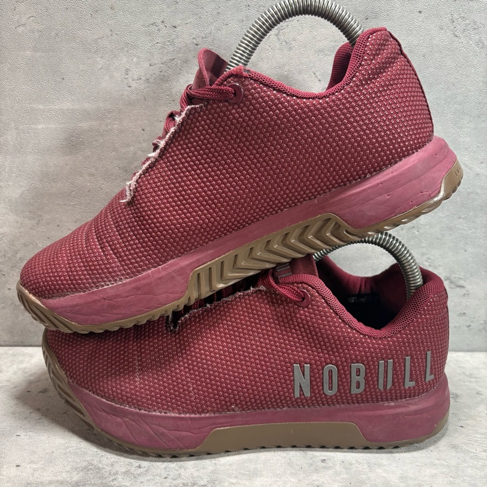 Nobull Outwork Edge Impact Womens Size 8 Burgundy Gum Athletic Shoes Sneakers - Picture 4 of 9